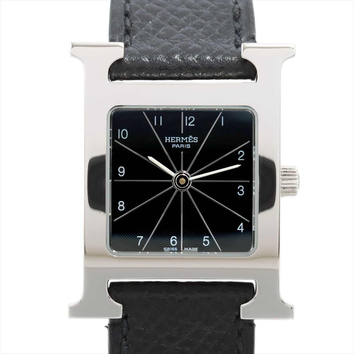 【稼動品】HERMES(エルメス) 腕時計 Hウォッチ HH1.210 黒Hウォッチ
