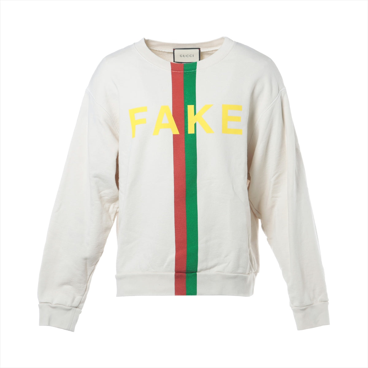 グッチ コットン スウェット M メンズ アイボリー FAKE/NOT  635847｜a2211963｜中古ブランド品・ブランド古着通販｜ALLU（アリュー）