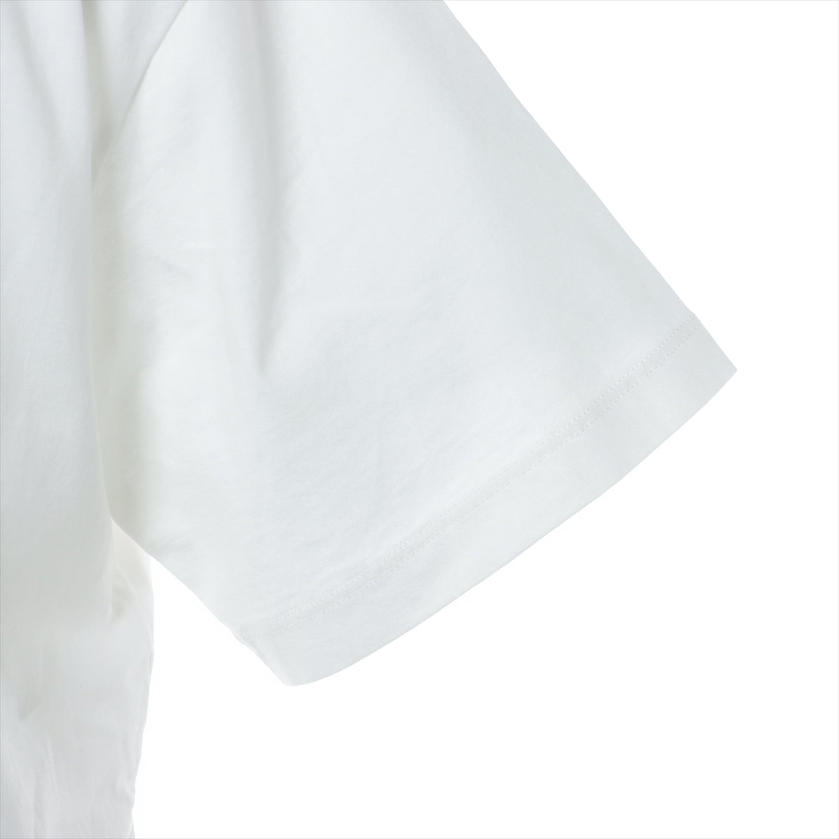 エルメス トリオンフ 23年 コットン Tシャツ XS メンズ ホワイト  2X04I671Q