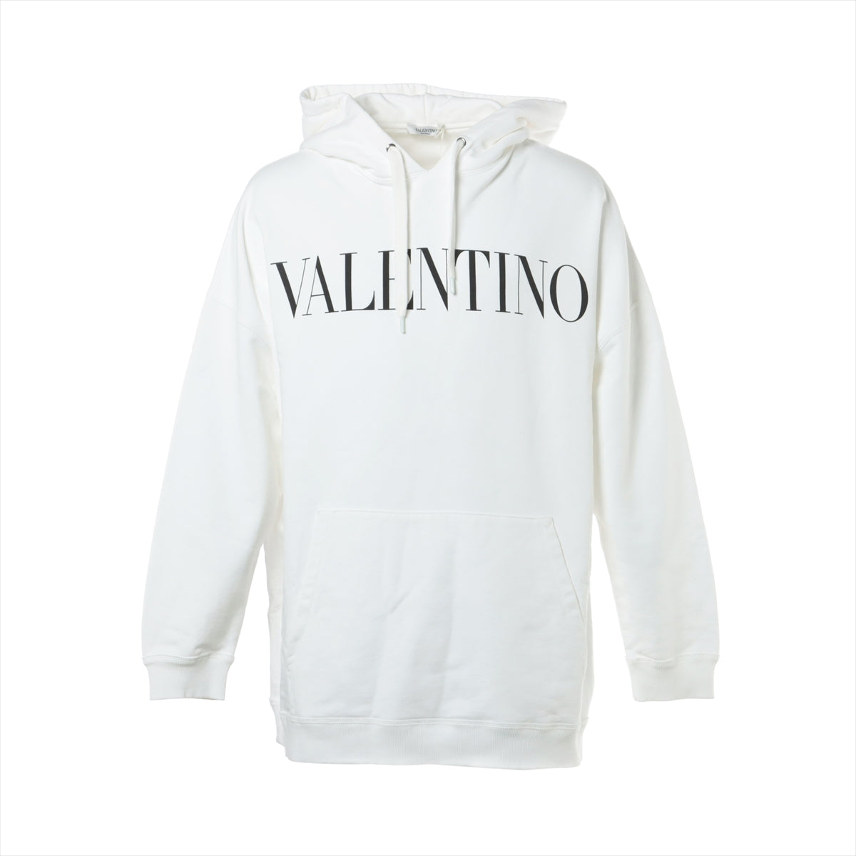 ヴァレンティノ コットン パーカー S メンズ ホワイト  ロゴ WV0MF2017U8