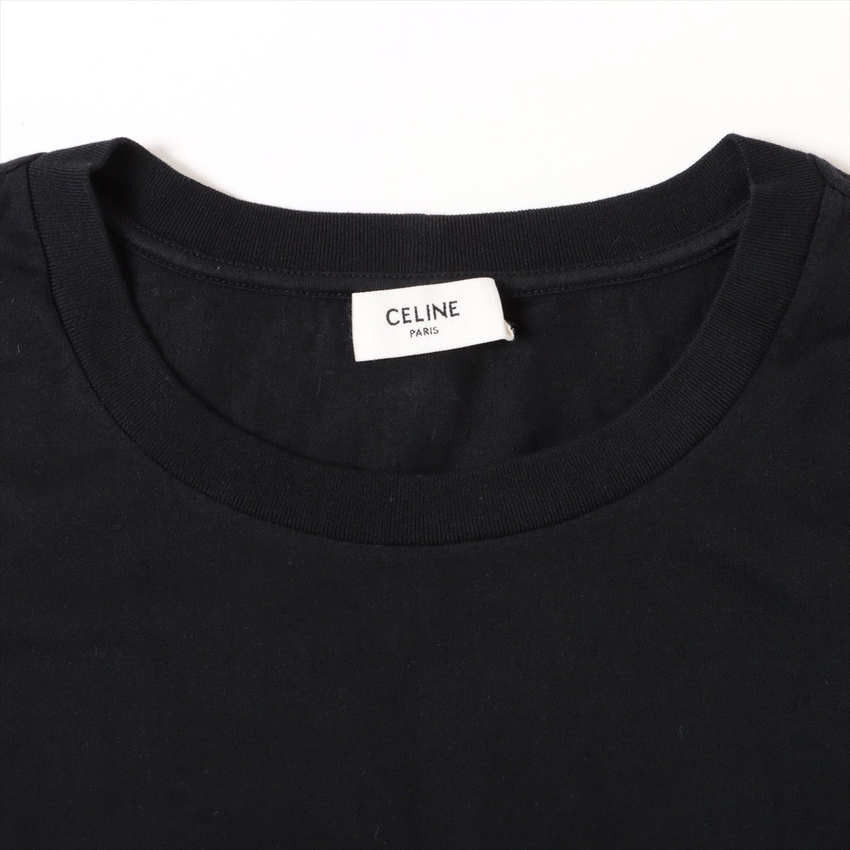 セリーヌ コットン Tシャツ L メンズ ブラック  2X681671Q