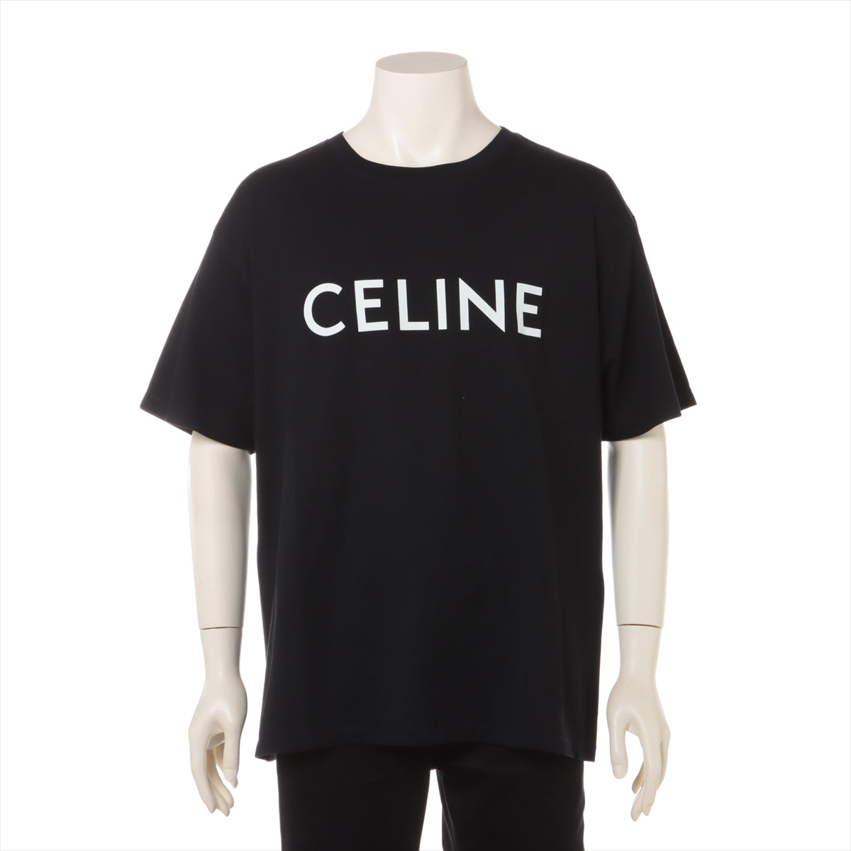 セリーヌ コットン Tシャツ L メンズ ブラック  2X681671Q