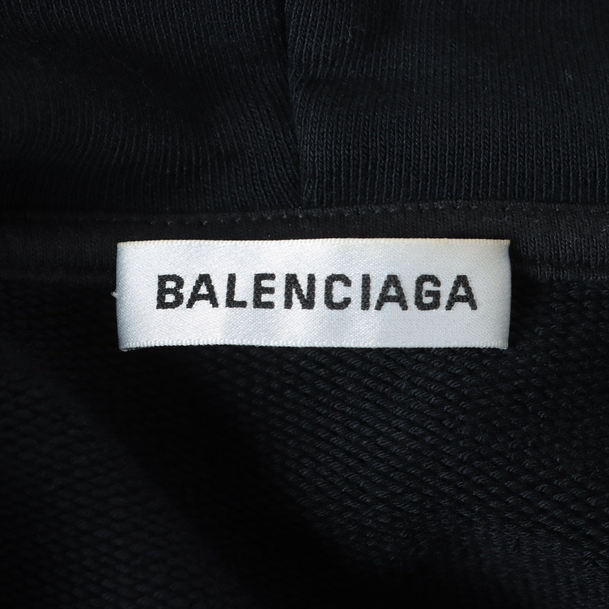 バレンシアガ 18年 コットン×ポリエステル パーカー S メンズ ブラック  570798 BBロゴ