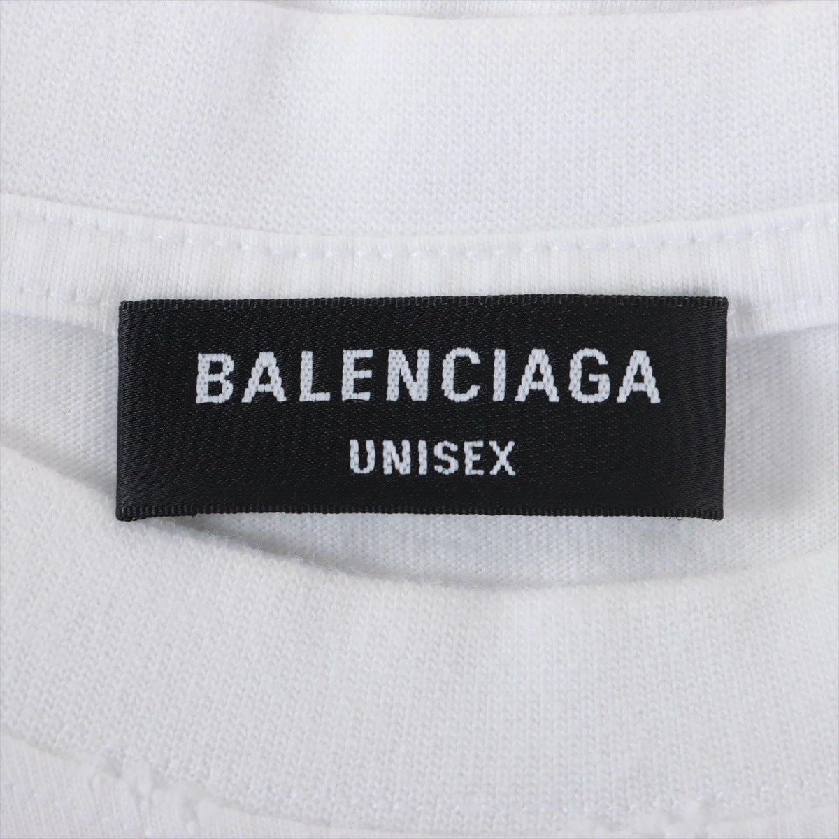バレンシアガ 22年 コットン Tシャツ S メンズ ホワイト  612966 クラッシュ加工