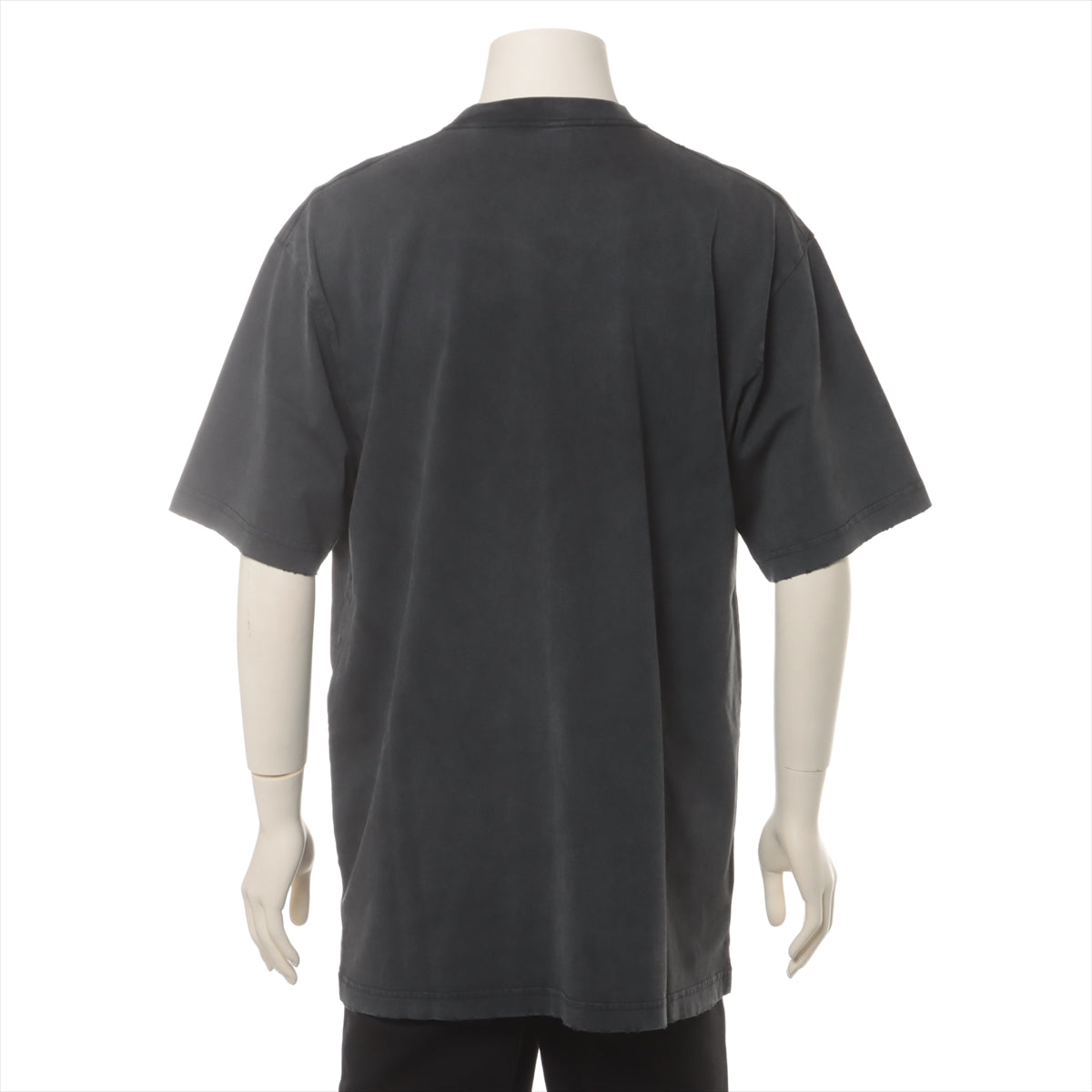 バレンシアガ 22年 コットン Tシャツ XXS メンズ グレー  641675 クラッシュ加工