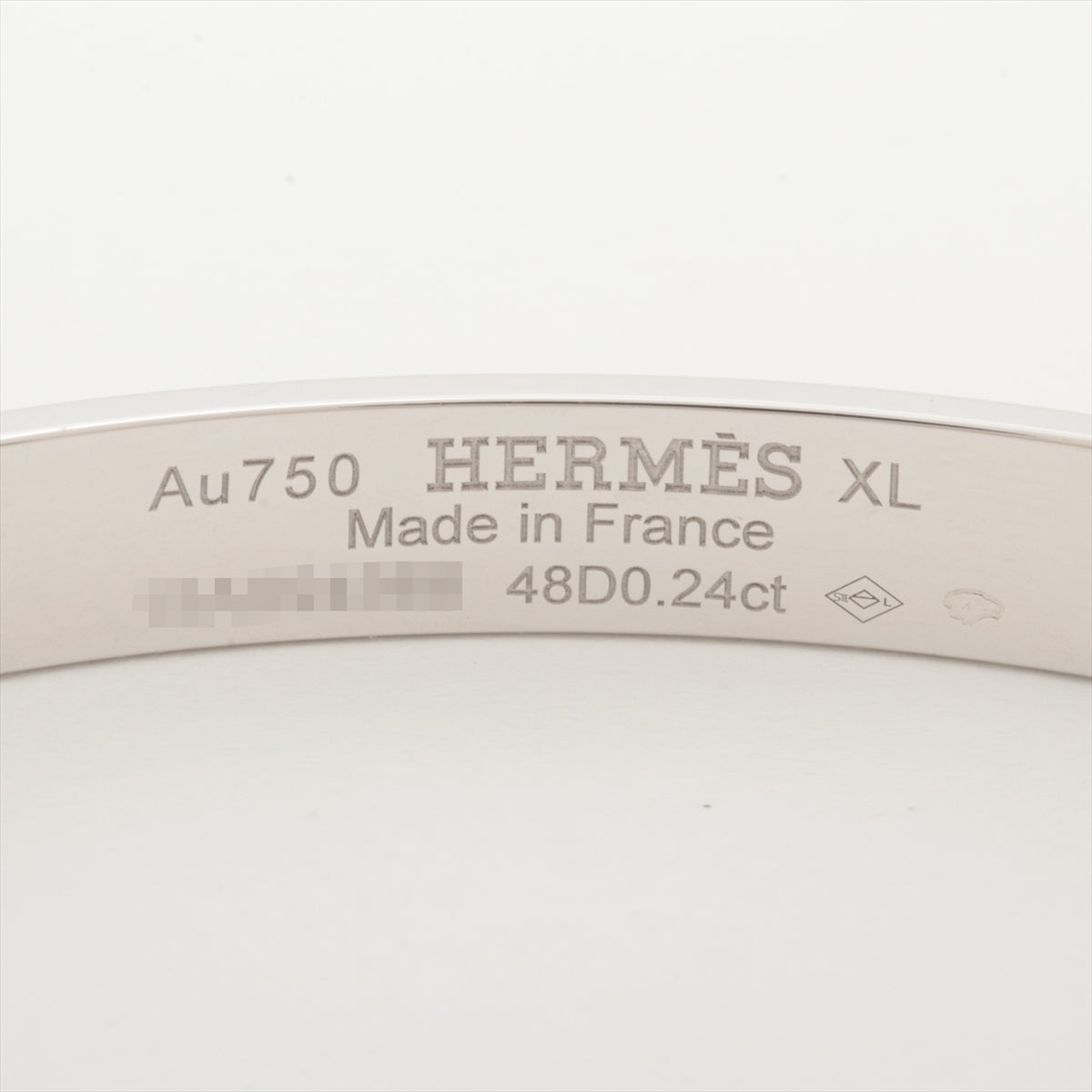 エルメス コリエドシアン ダイヤ ブレスレット 750(WG) 28.2g D0.24 XL