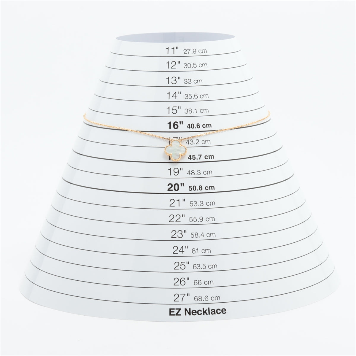 ヴァンクリーフ&アーペル ヴィンテージアルハンブラ シェル ネックレス 750(YG) 4.9g