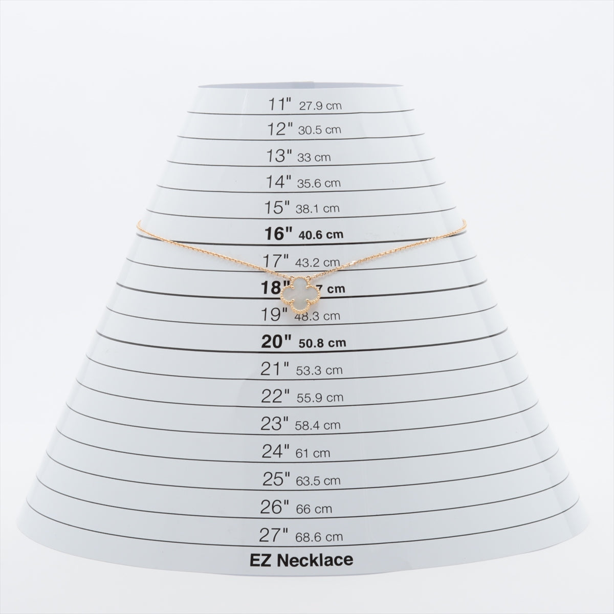 ヴァンクリーフ&アーペル ヴィンテージアルハンブラ シェル ネックレス 750(YG) 5.0g