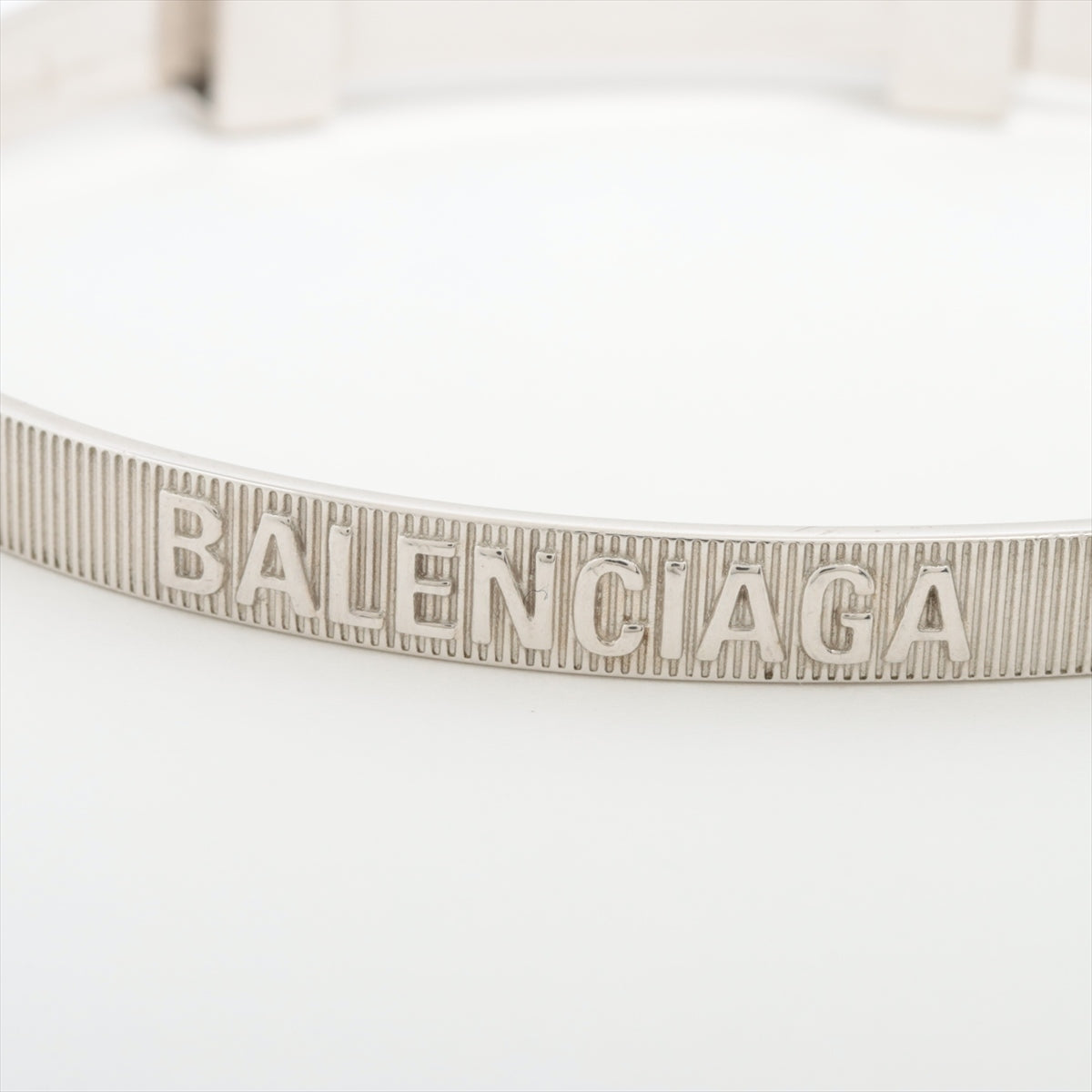 バレンシアガ ロゴ バングル フリー 925 16.8g シルバー