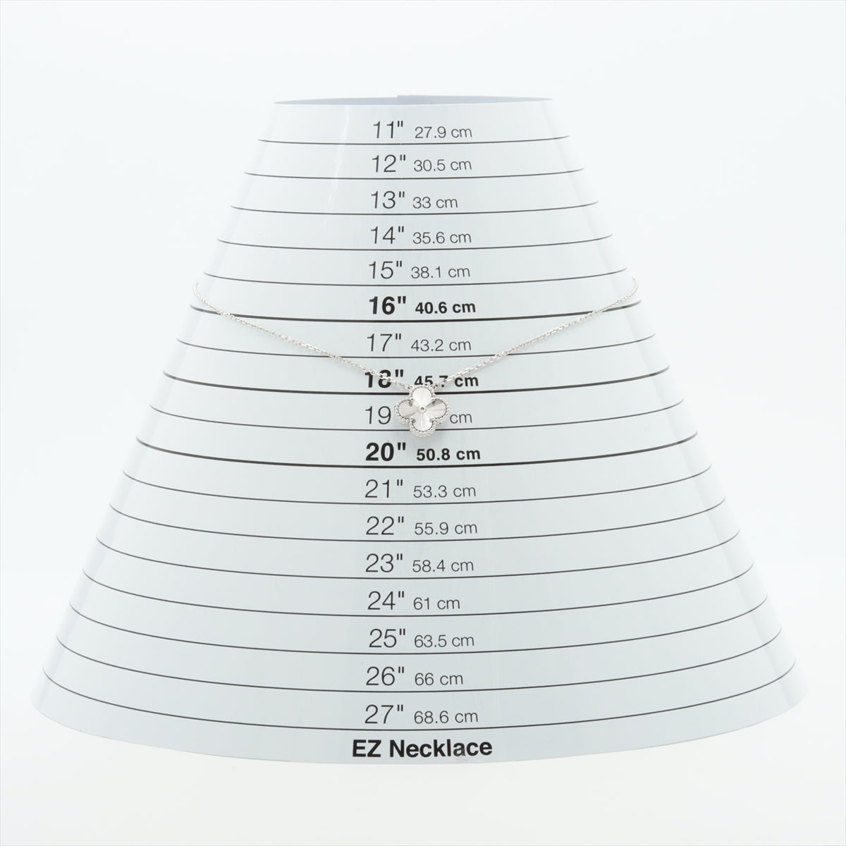 ヴァンクリーフ&アーペル ヴィンテージアルハンブラ ギョーシェ ネックレス 750(WG) 7.0g