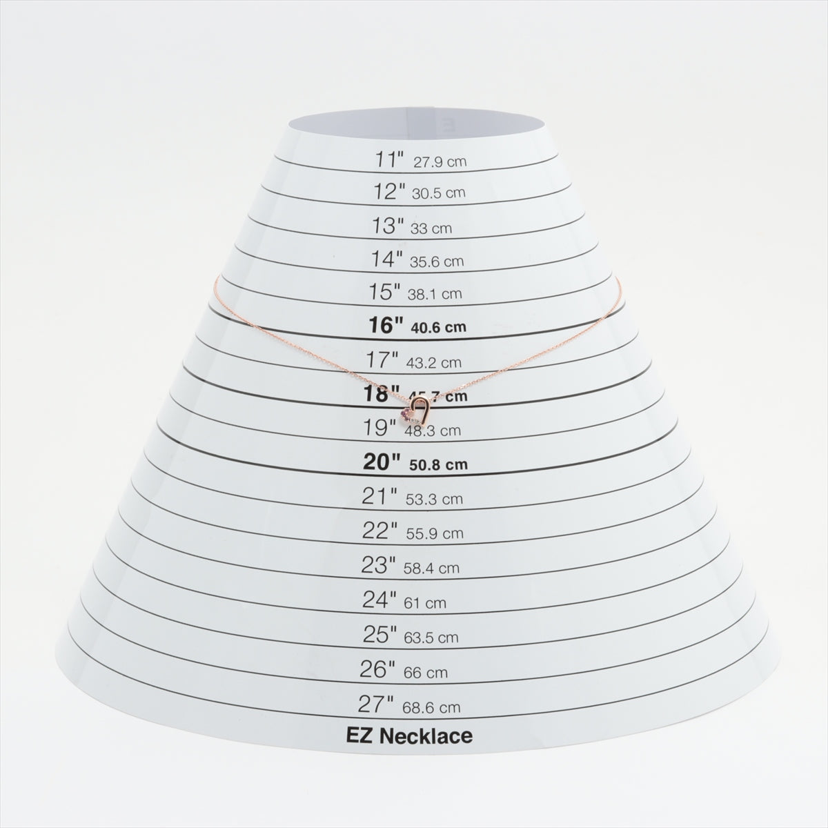 4℃ 色石 ネックレス K10(PG) 1.7g