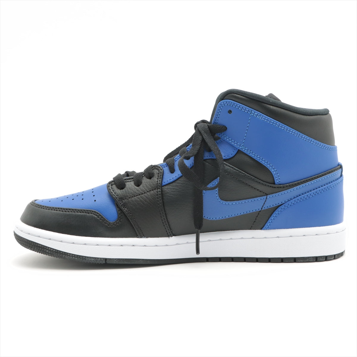 ナイキ AIR JORDAN 1 MID レザー ハイカットスニーカー 27.5㎝ メンズ ブルー×ブラック 554724 -077｜a2263916｜中古ブランド品・ブランド古着通販｜ALLU（アリュー）