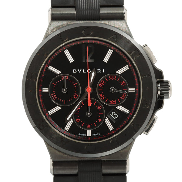 【新品】ブルガリ BVLGARI 腕時計 メンズ DG42BBSCVDCH/1 ディアゴノ ウルトラネロ クロノグラフ 42mm DIAGONO ULTRANERO CHRONOGRAPH 42mm 自動巻き（手巻き付） ブラックxブラック アナログ表示