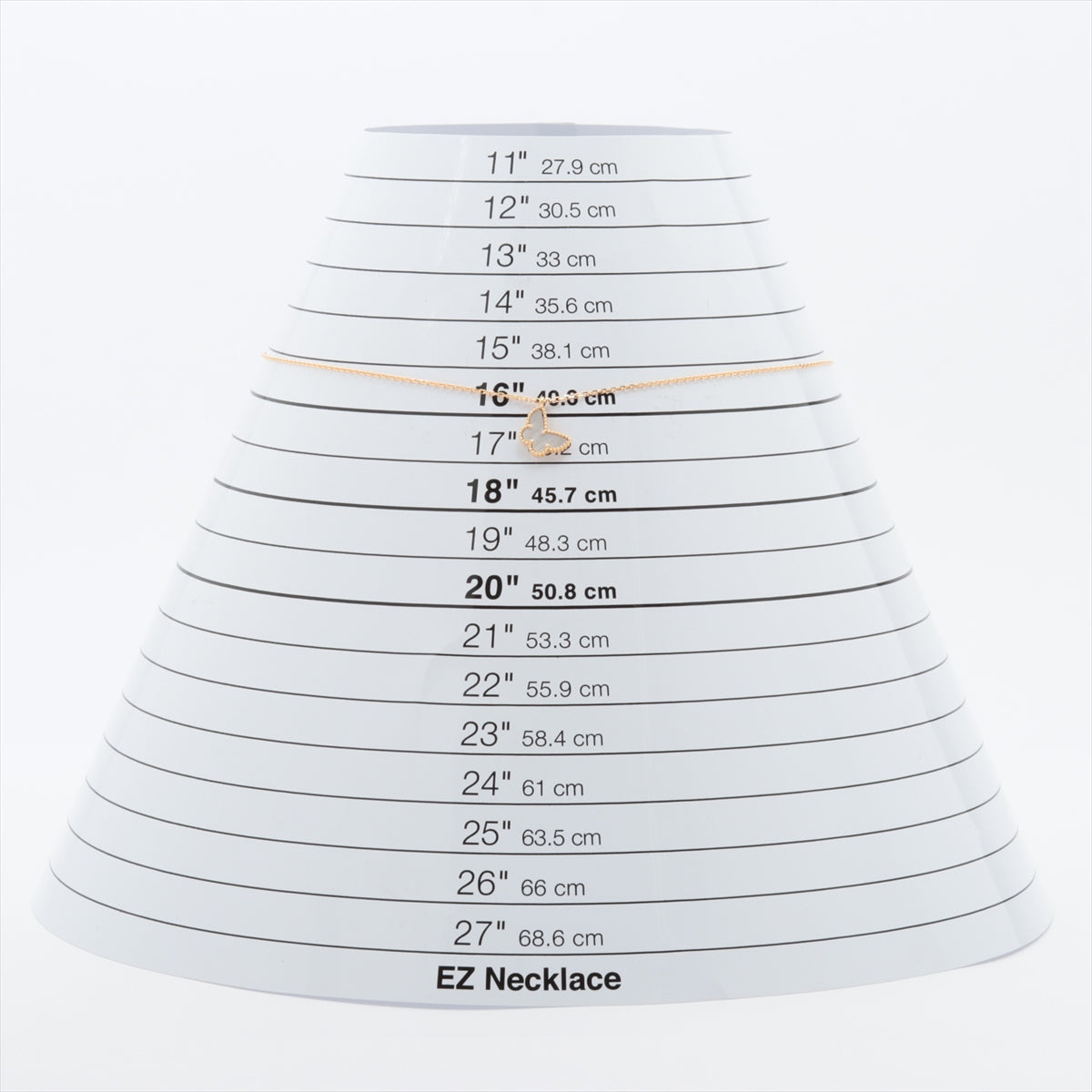 ヴァンクリーフ&アーペル スウィートアルハンブラ パピヨン シェル ネックレス 750(YG) 2.9g VCARF69300