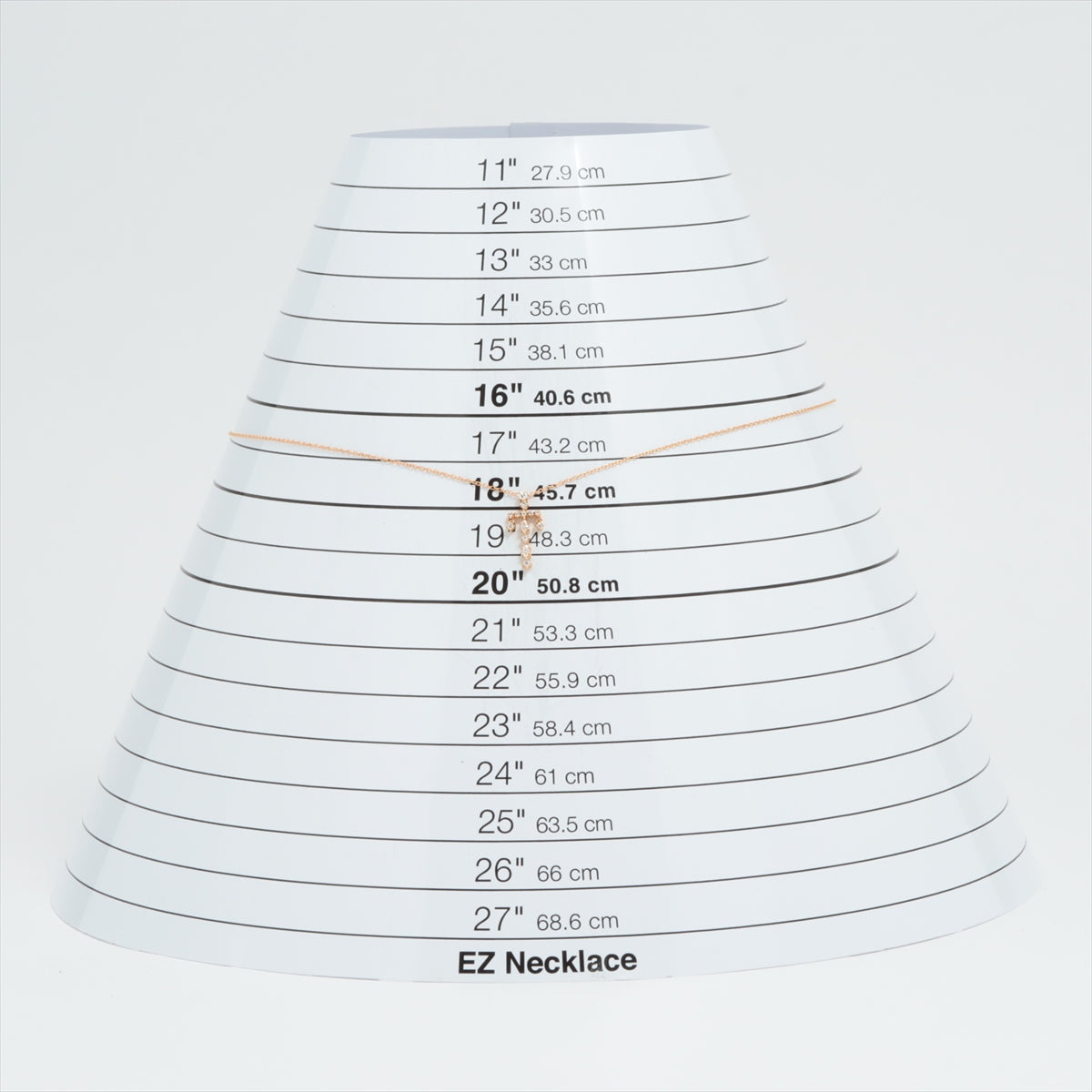 アーカー ダイヤ ネックレス K18(YG) 1.7g 0.14