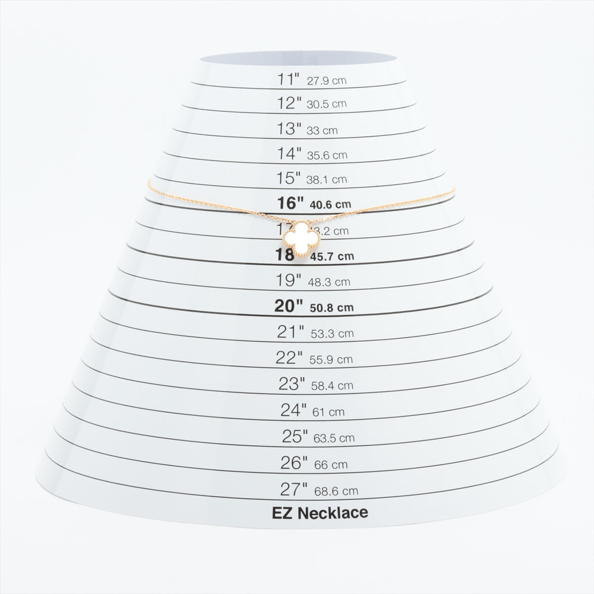 ヴァンクリーフ&アーペル ヴィンテージアルハンブラ シェル ネックレス 750(YG) 5.2g VCARA45900