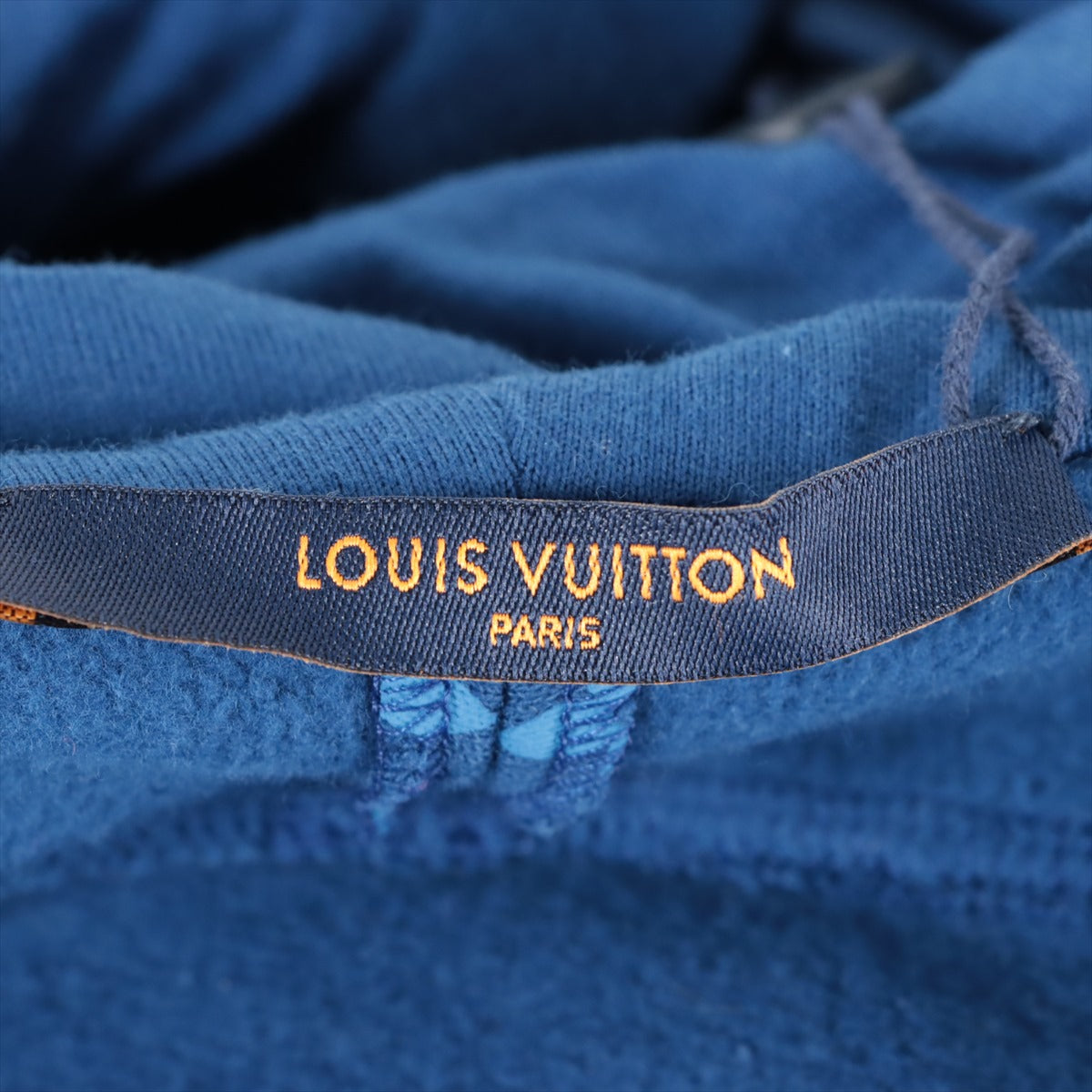 LOUIS VUITTON ルイヴィトン 22AW コットンロングパンツ ロゴボタン ストレートパンツ RM222Q NE0 HND80W ブルー868センチ裾幅