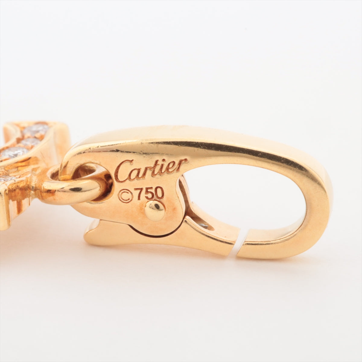 Cartier カルティエ 750 2C ダイヤチャームレディース