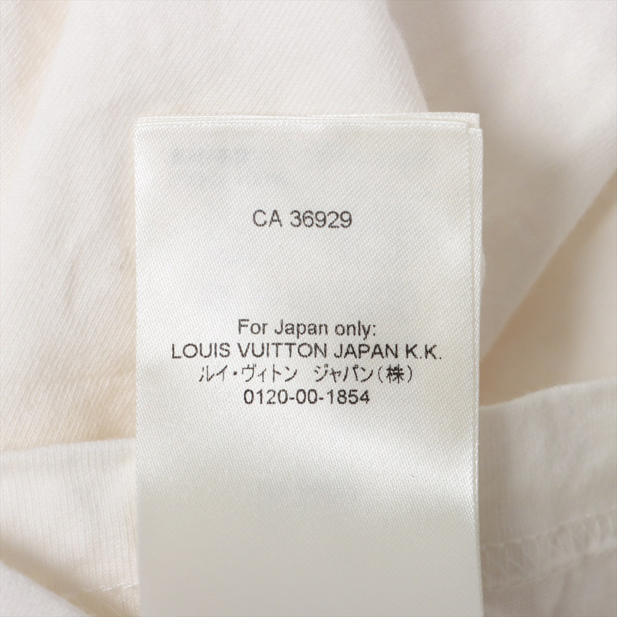 ヴィトン 23AW コットン Tシャツ L メンズ ホワイト RM232M エンブ