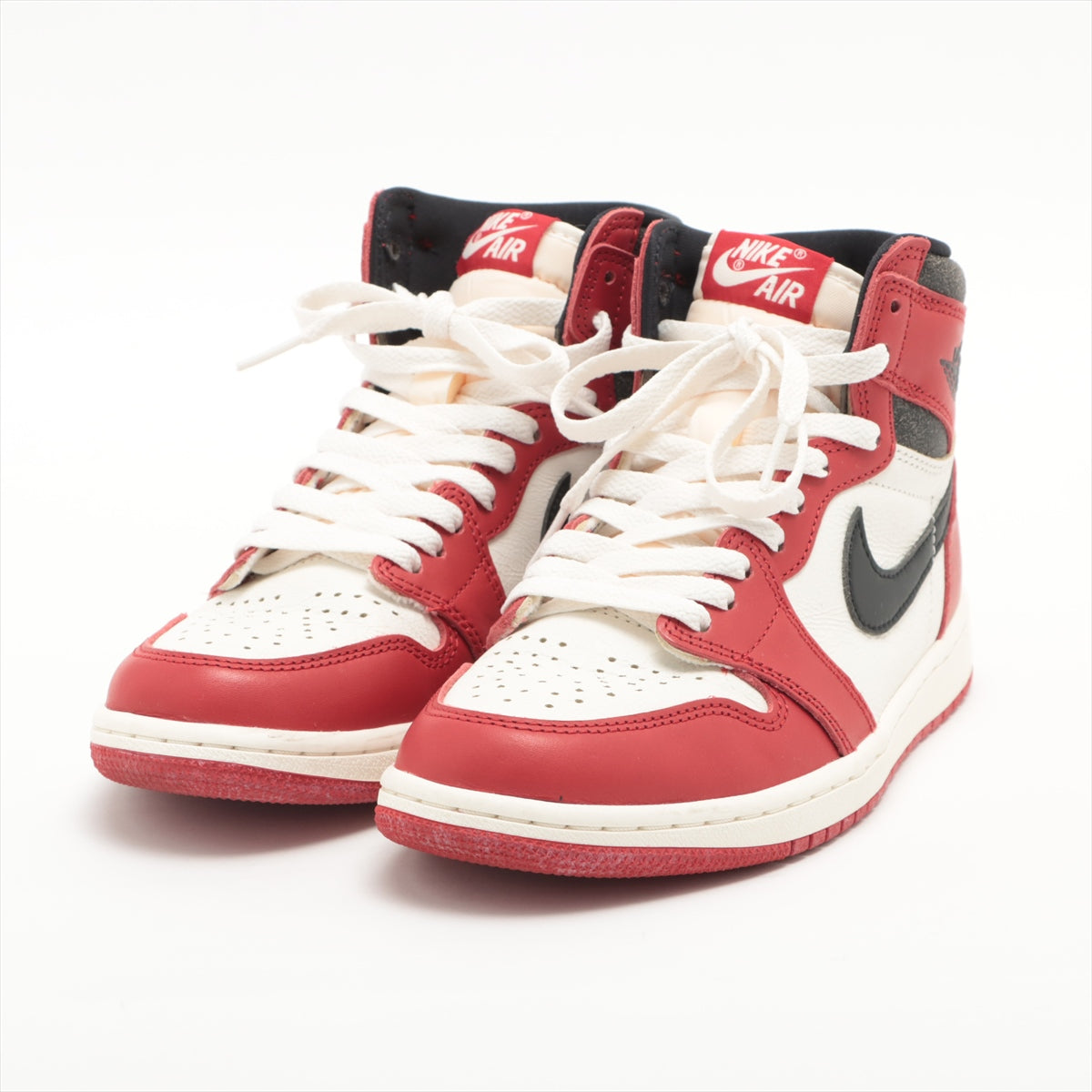 ナイキ AIR JORDAN 1 RETRO HIGH OG レザー ハイカットスニーカー 25cm ユニセックス レッド×ホワイト  DZ5｜a2285656｜中古ブランド品・ブランド古着通販｜ALLU（アリュー）