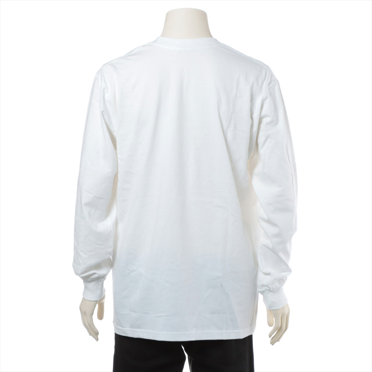 シュプリーム コットン ロングTシャツ M メンズ ホワイト  ボックスロゴ