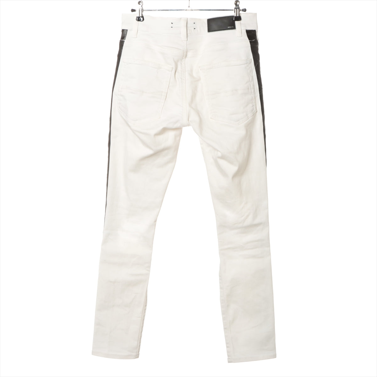 アミリ コットン×ポリウレタン デニムパンツ 29 メンズ ホワイト  Sideline Crush Skinny Jeans ダメージ加工