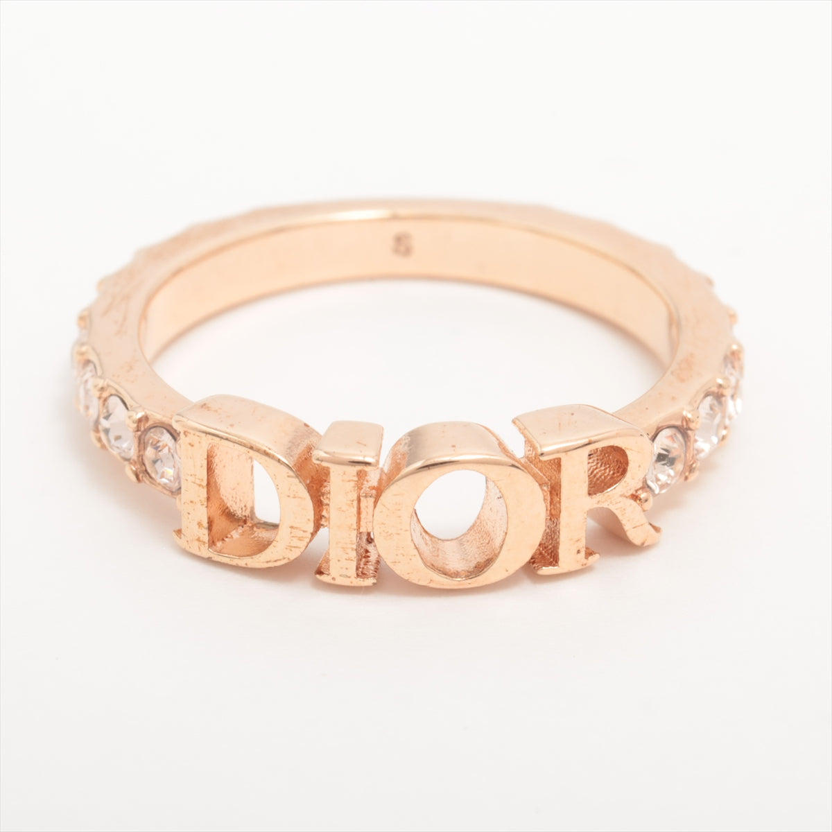 Dior　DIO(R)EVOLUTION　リング　ラインストーン　ゴールド　Sメタルクリスタル