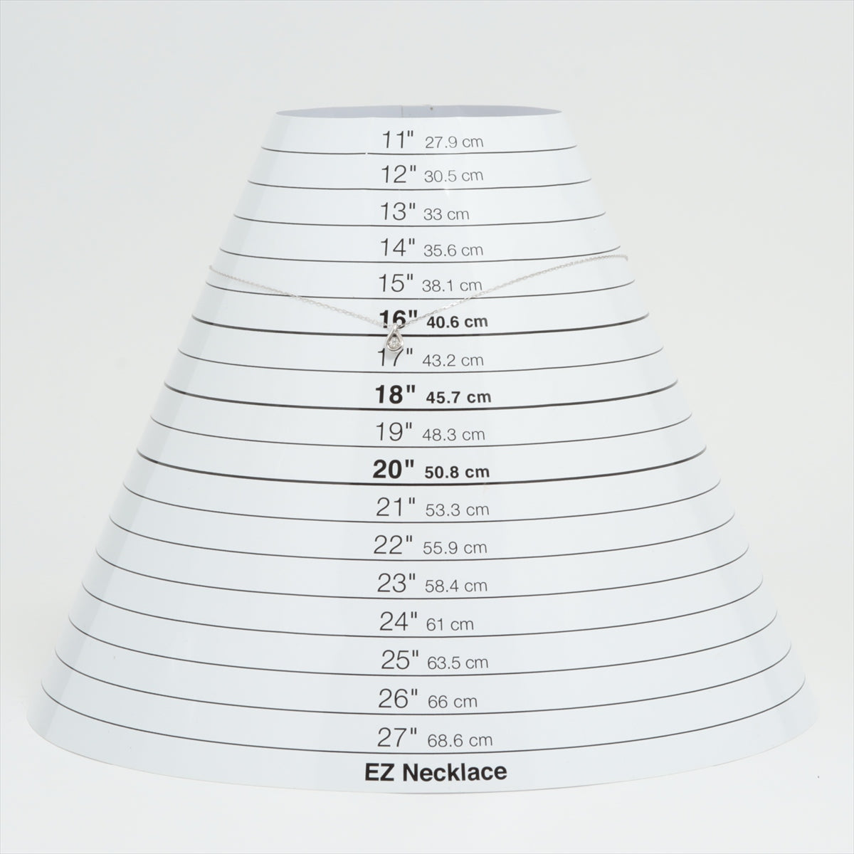 4℃ ダイヤ 色石 ネックレス K10(WG) 1.1g