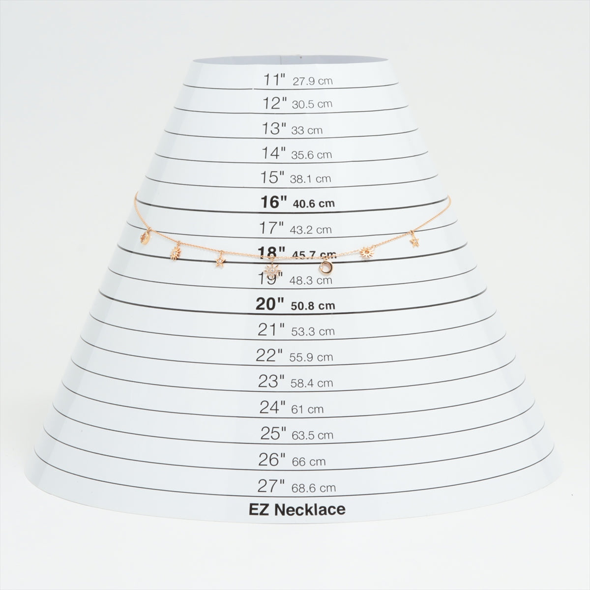 スタージュエリー ダイヤ ネックレス K18(YG) 2.8g 0.08