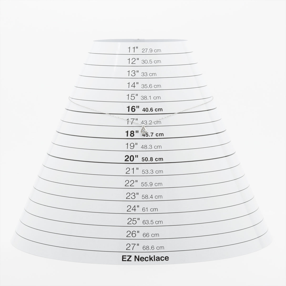 4℃ ダイヤ タンザナイト ネックレス K10(WG) 1.1g