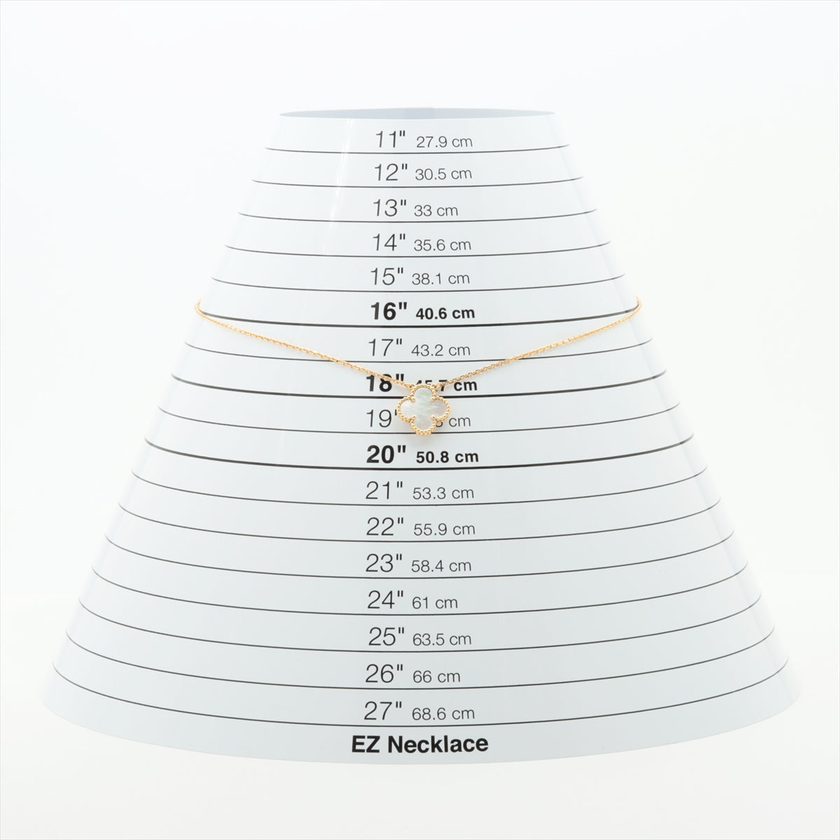 ヴァンクリーフ&アーペル ヴィンテージアルハンブラ シェル ネックレス 750(YG) 5.2g