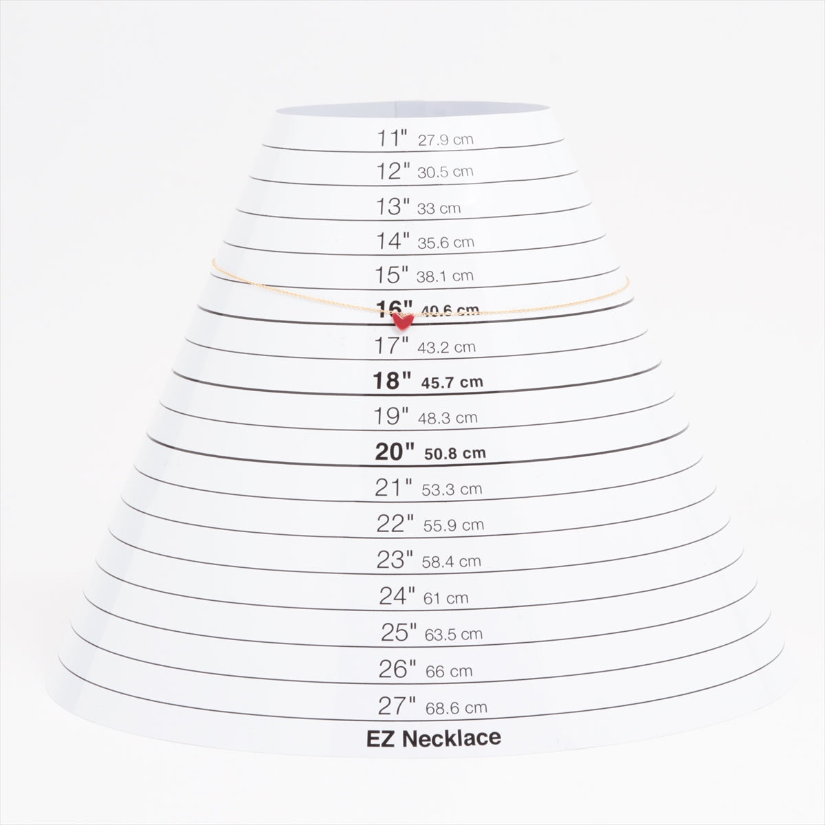 アーカー ティランハート 色石 ネックレス 750(YG)×K18(YG) 1.2g