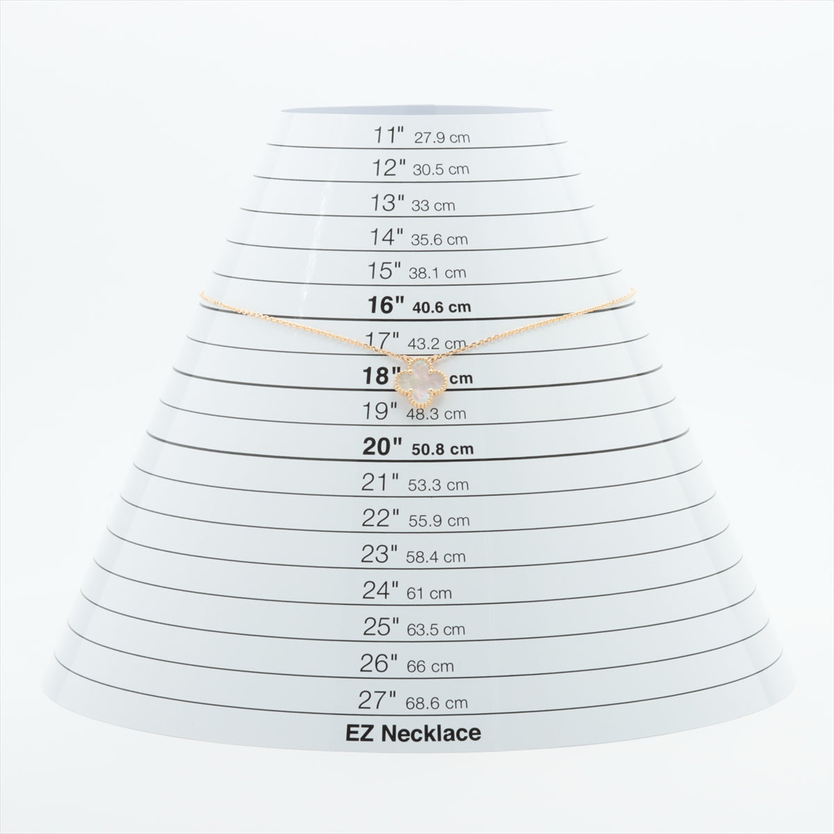 ヴァンクリーフ&アーペル ヴィンテージアルハンブラ シェル ネックレス 750(YG) 5.4g VCARア45900