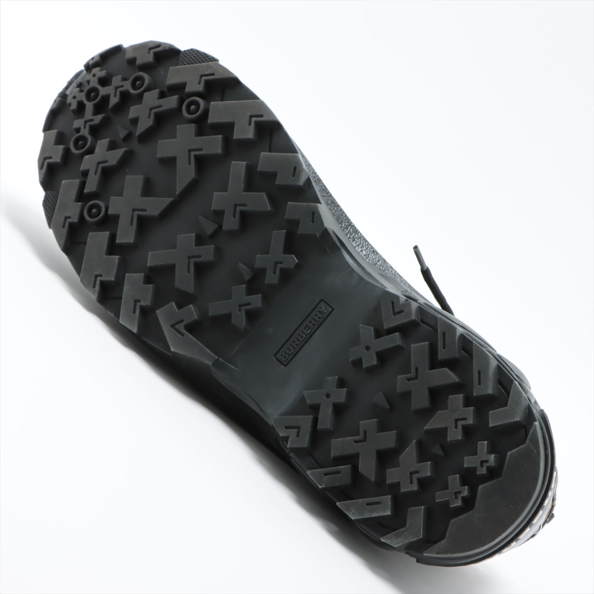 バーバリー アーサー PVC スニーカー 42 1/2 メンズ ブラック×ブラウン