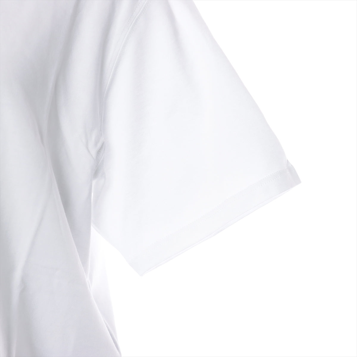 シャネル ココマーク コットン Tシャツ M レディース ホワイト  サンプル品 C63126K10637 ラインストーン