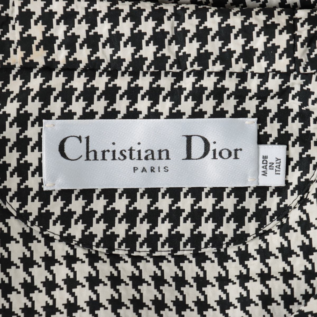 Christian Dior クリスチャンディオール オーバーサイズアノラック 017C10A2856 千鳥柄 モノクロ サイズXS 美品  54549