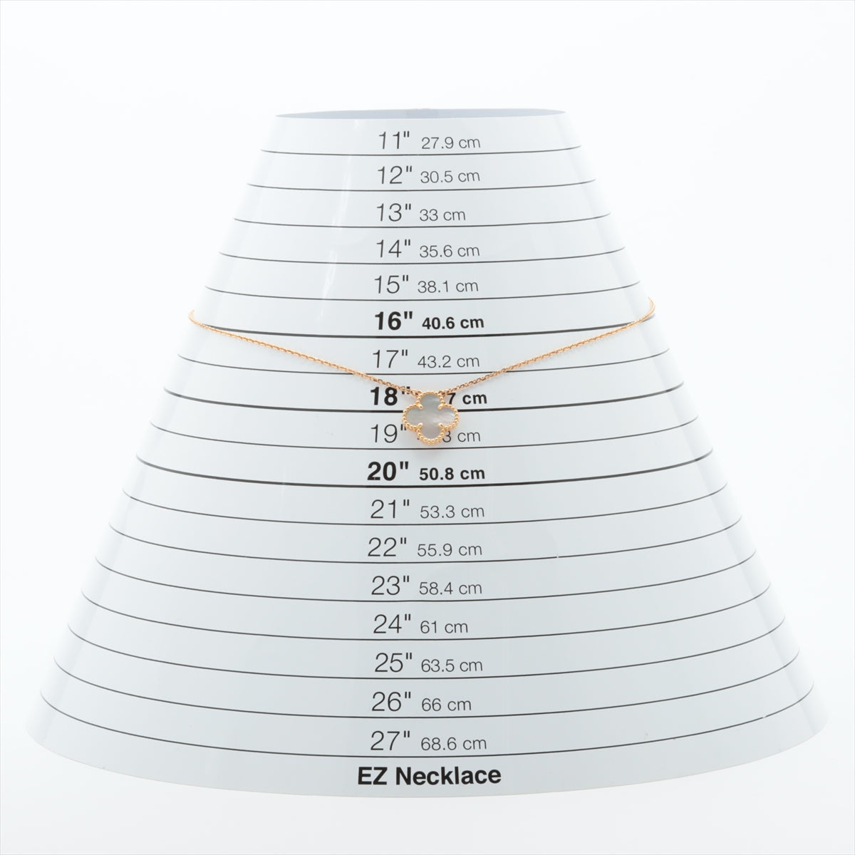 ヴァンクリーフ&アーペル ヴィンテージアルハンブラ シェル ネックレス 750(YG) 5.3g VCARA45900