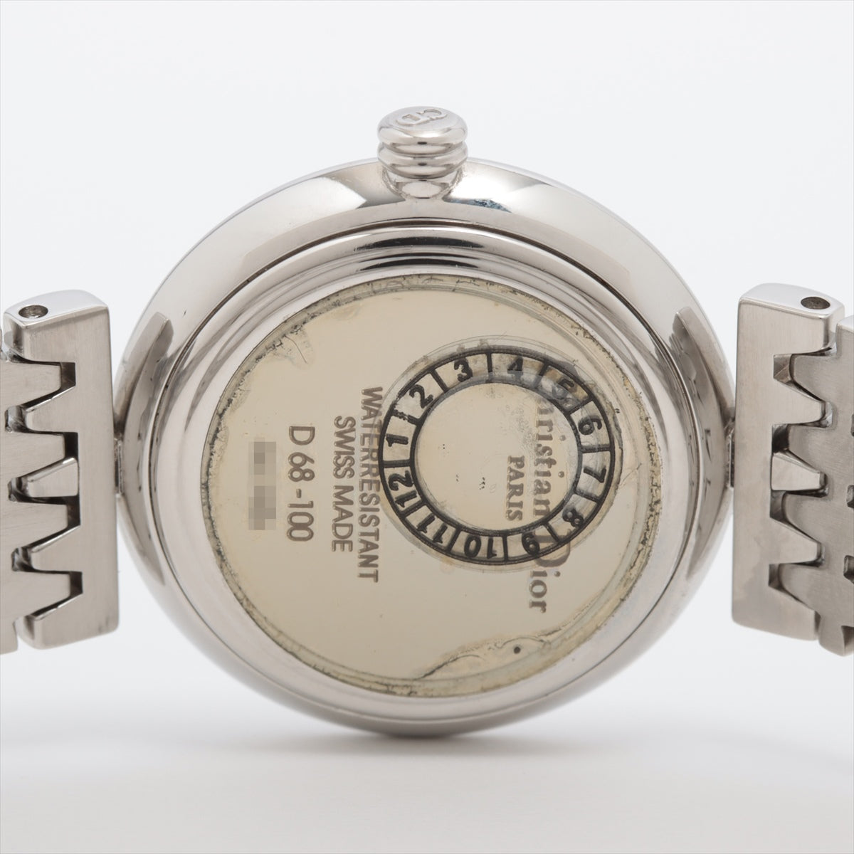 クリスチャンディオール D68-100 SS QZ 白文字盤 - 腕時計、アクセサリー