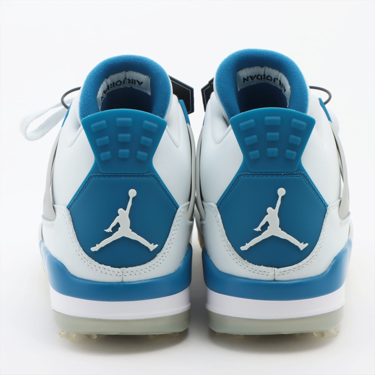 ナイキ レザー スニーカー 28㎝ メンズ ブルー×ホワイト CU9981-101 AIR JORDAN 4 GOLF MILITARY BLUE 箱あり