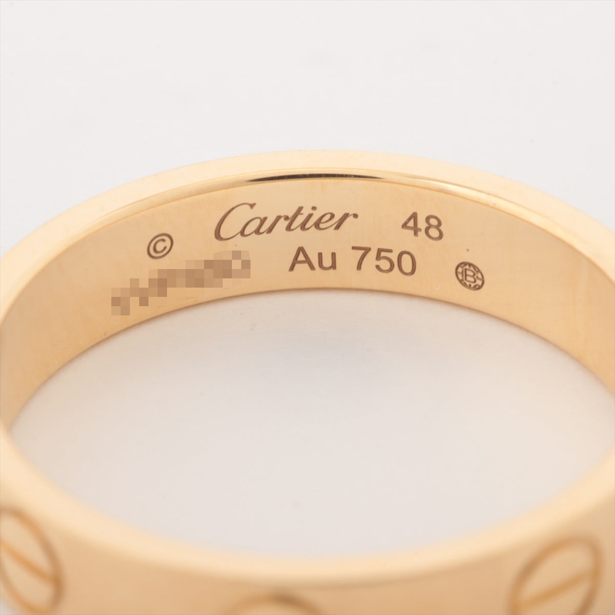 Cartier カルティエ ミニ ラブリング 750 YG48