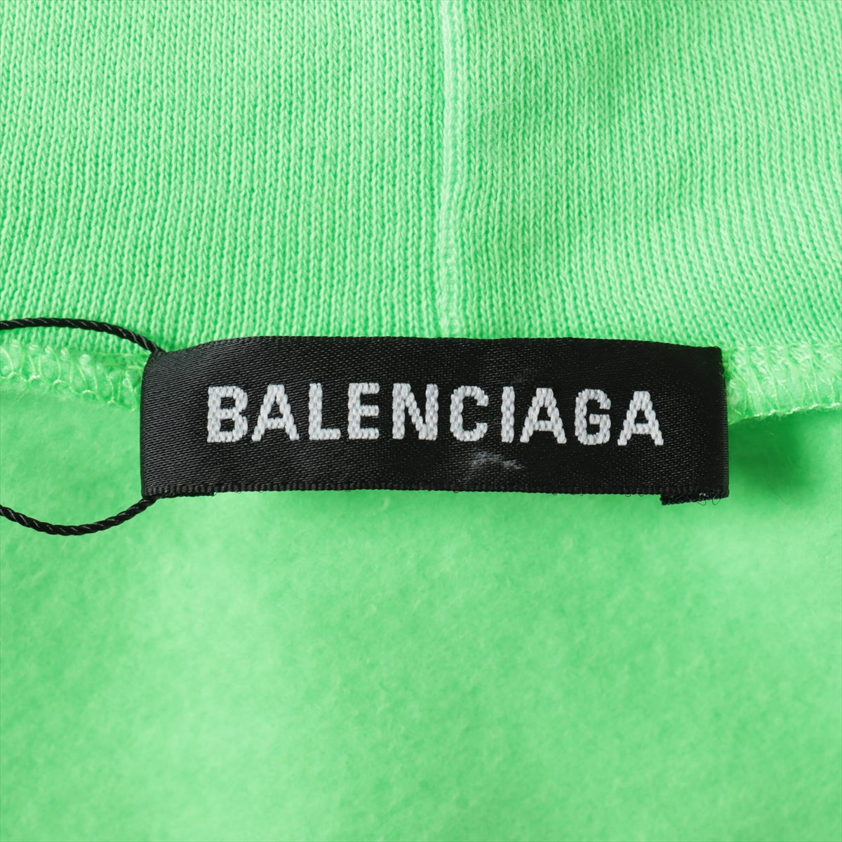 バレンシアガ 20年 コットン パーカー XS メンズ グリーン WFPロゴ
