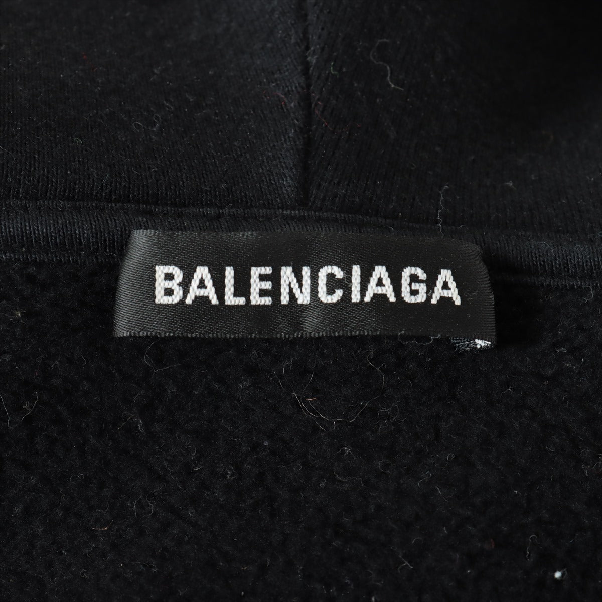 バレンシアガ 19年 コットン パーカー S メンズ ブラック  570811