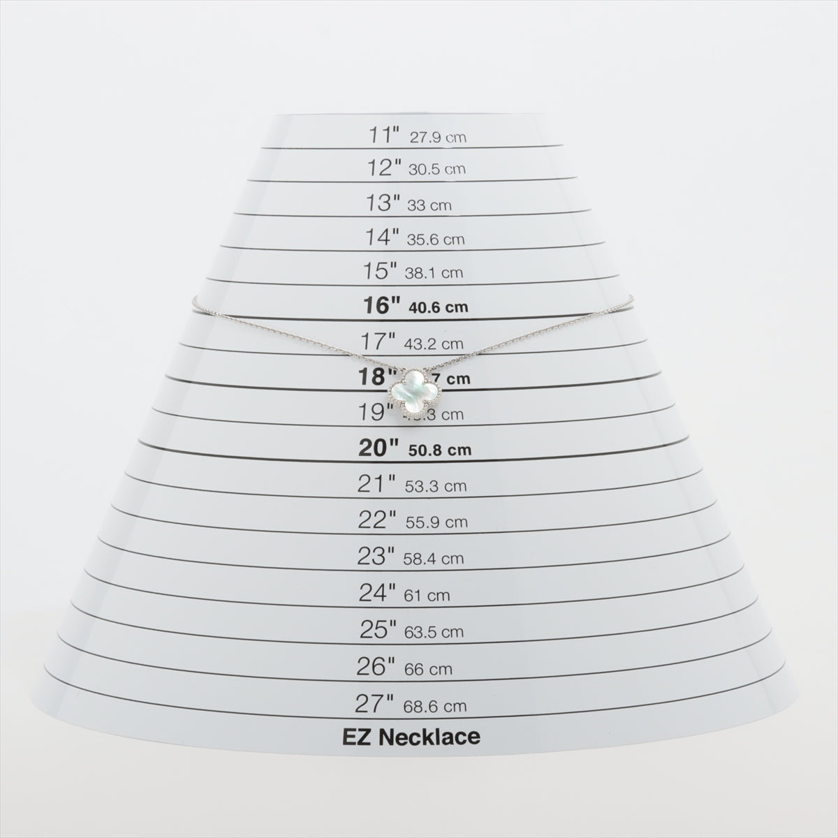 ヴァンクリーフ&アーペル ヴィンテージアルハンブラ シェル ネックレス 750(WG) 5.3g VCARF48700