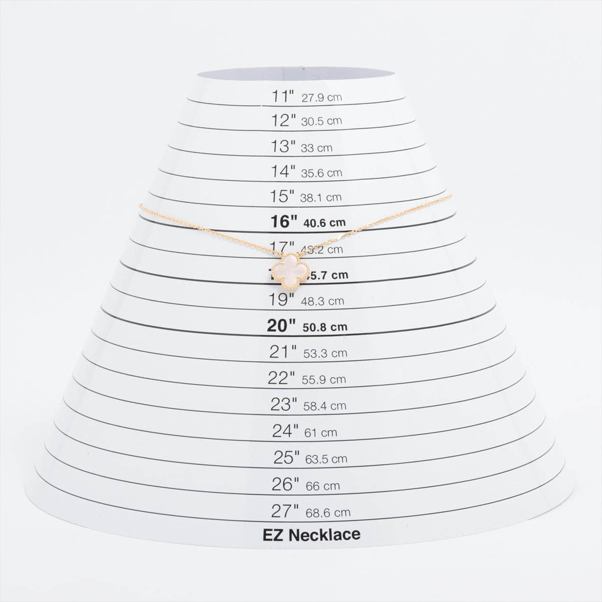 ヴァンクリーフ&アーペル ヴィンテージアルハンブラ シェル ネックレス 750(YG) 5.2g VCARA45900