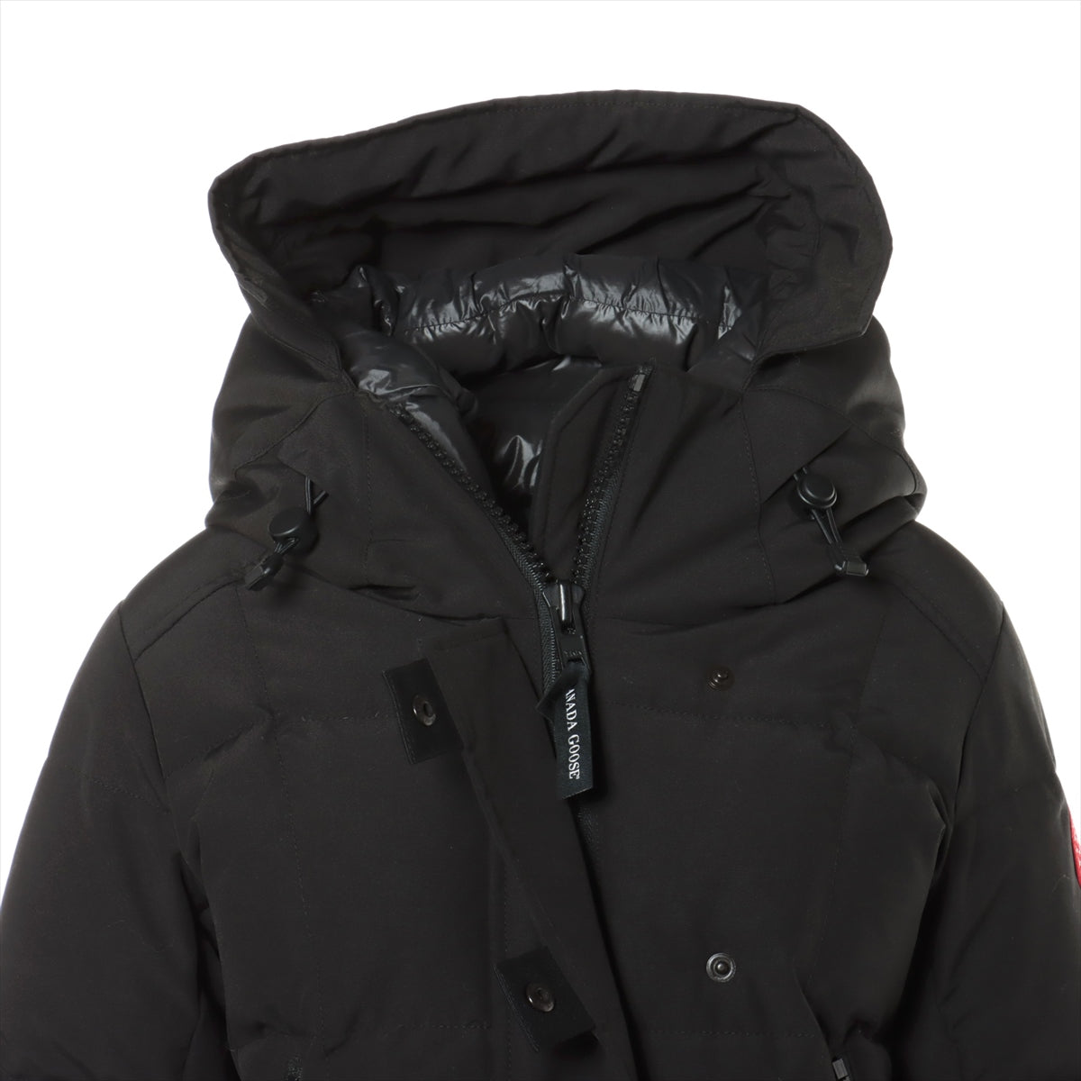 カナダグース コットン×ポリエステル ダウンコート XS レディース ブラック  3815L サザビー ELMWOOD PARKA