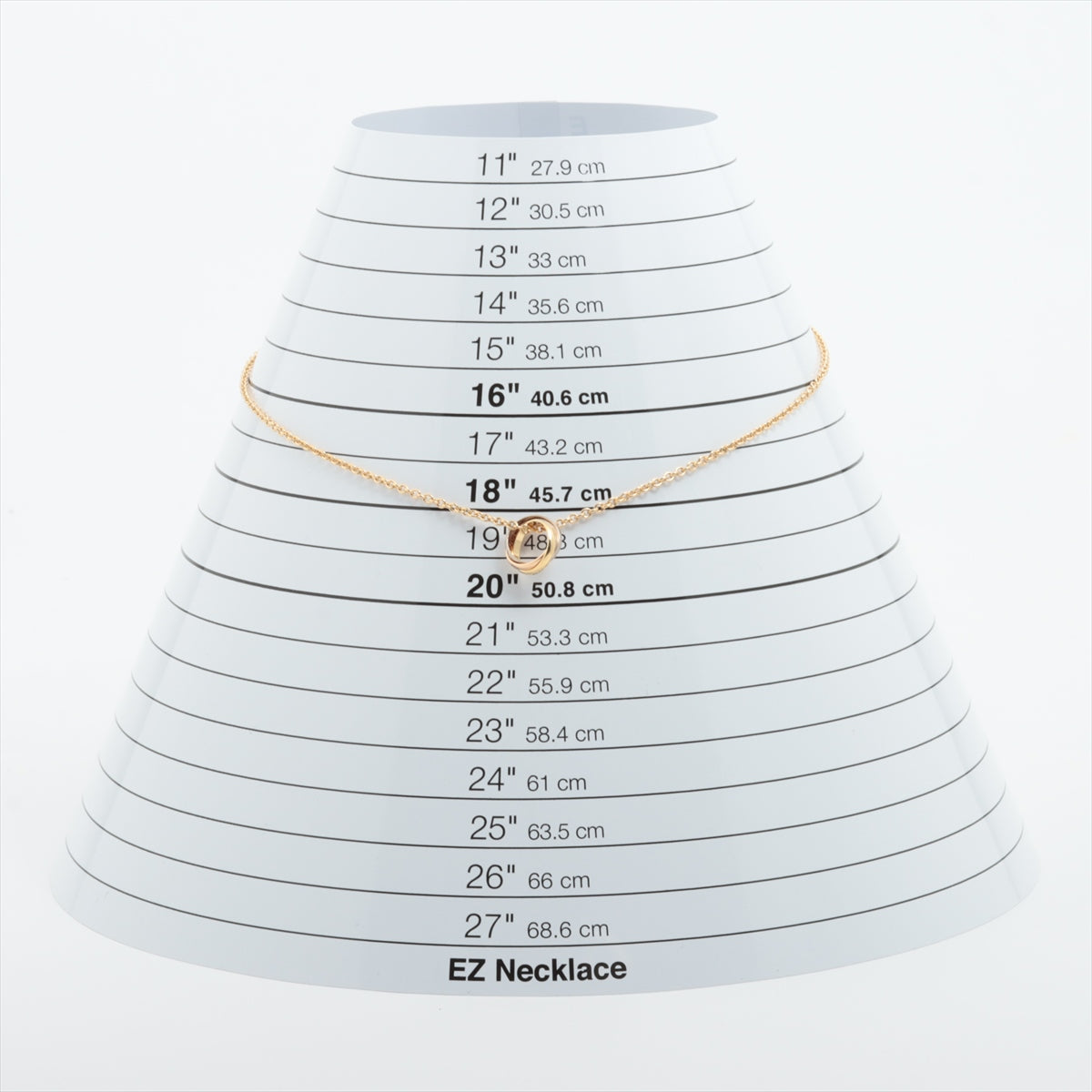 カルティエ ベビートリニティ ネックレス 750(YG×PG×WG) 8.6g