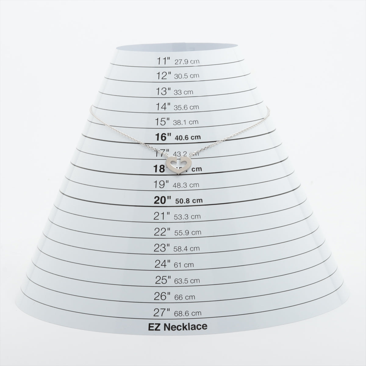 カルティエ Cハート ネックレス 750(WG) 7.4g