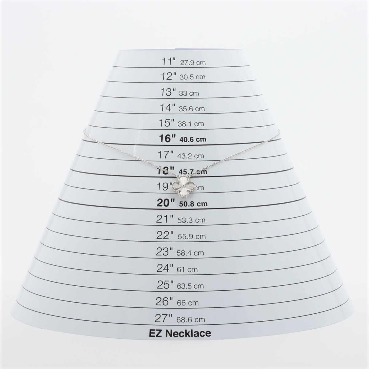 ヴァンクリーフ&アーペル ヴィンテージアルハンブラ ギョーシェ ネックレス 750(WG) 7.0g