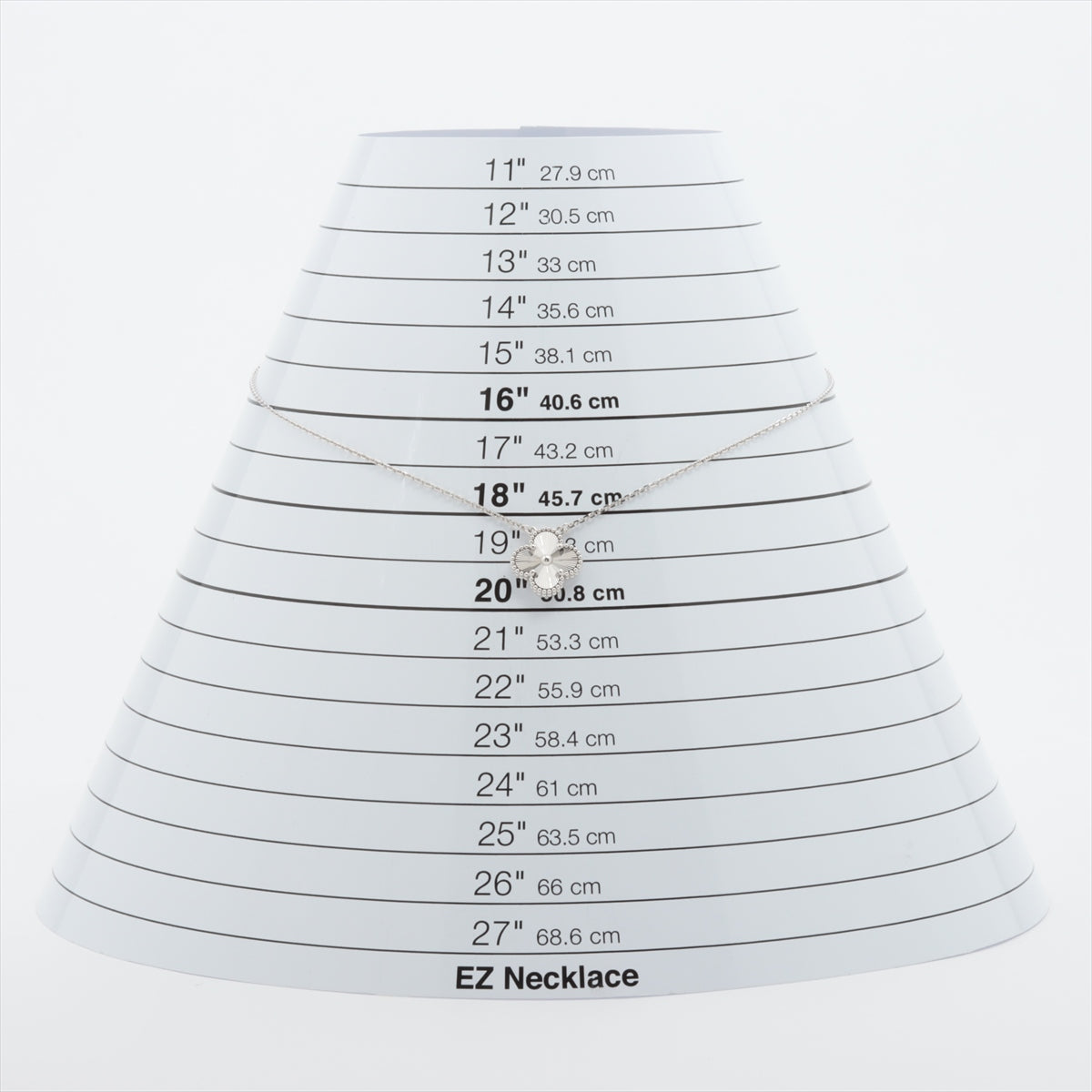 ヴァンクリーフ&アーペル ヴィンテージアルハンブラ ギョーシェ ネックレス 750(WG) 7.1g VCARP9XG00