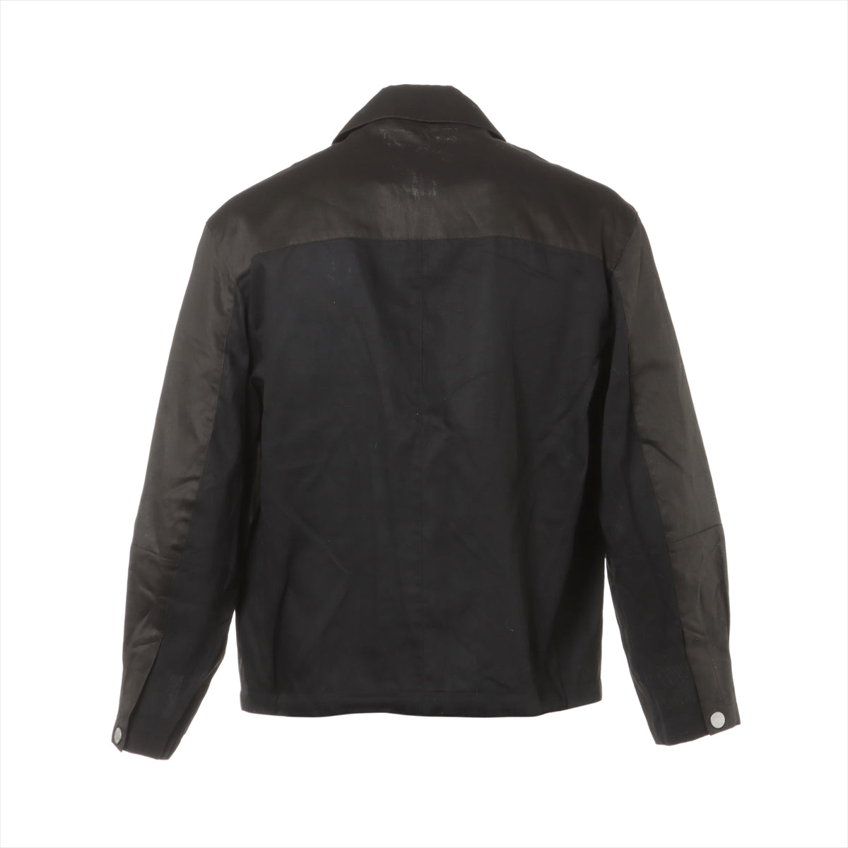 エルメス セリエ コットン シャツ 46 メンズ ブラック  シャツジャケット タグ付き